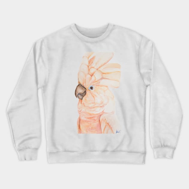 Pink Cockatoo Print Australian Animal Tropical Crewneck Sweatshirt by Oranjade0122